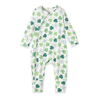 Shamrock Zip Romper – Convertible Cuff Bamboo Sleeper - BIG FRENCHIES