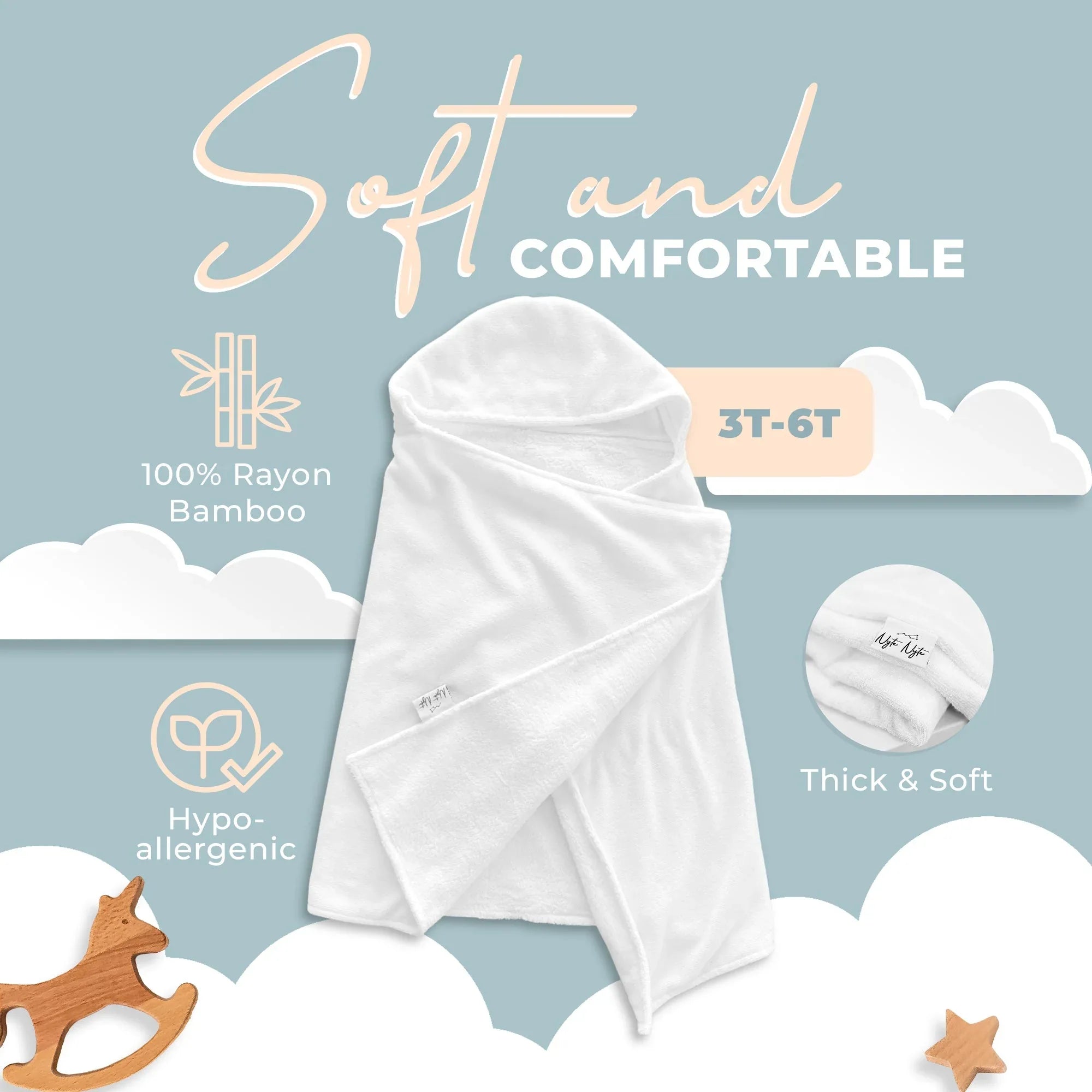 Bamboo Hooded Towel - BIG FRENCHIES