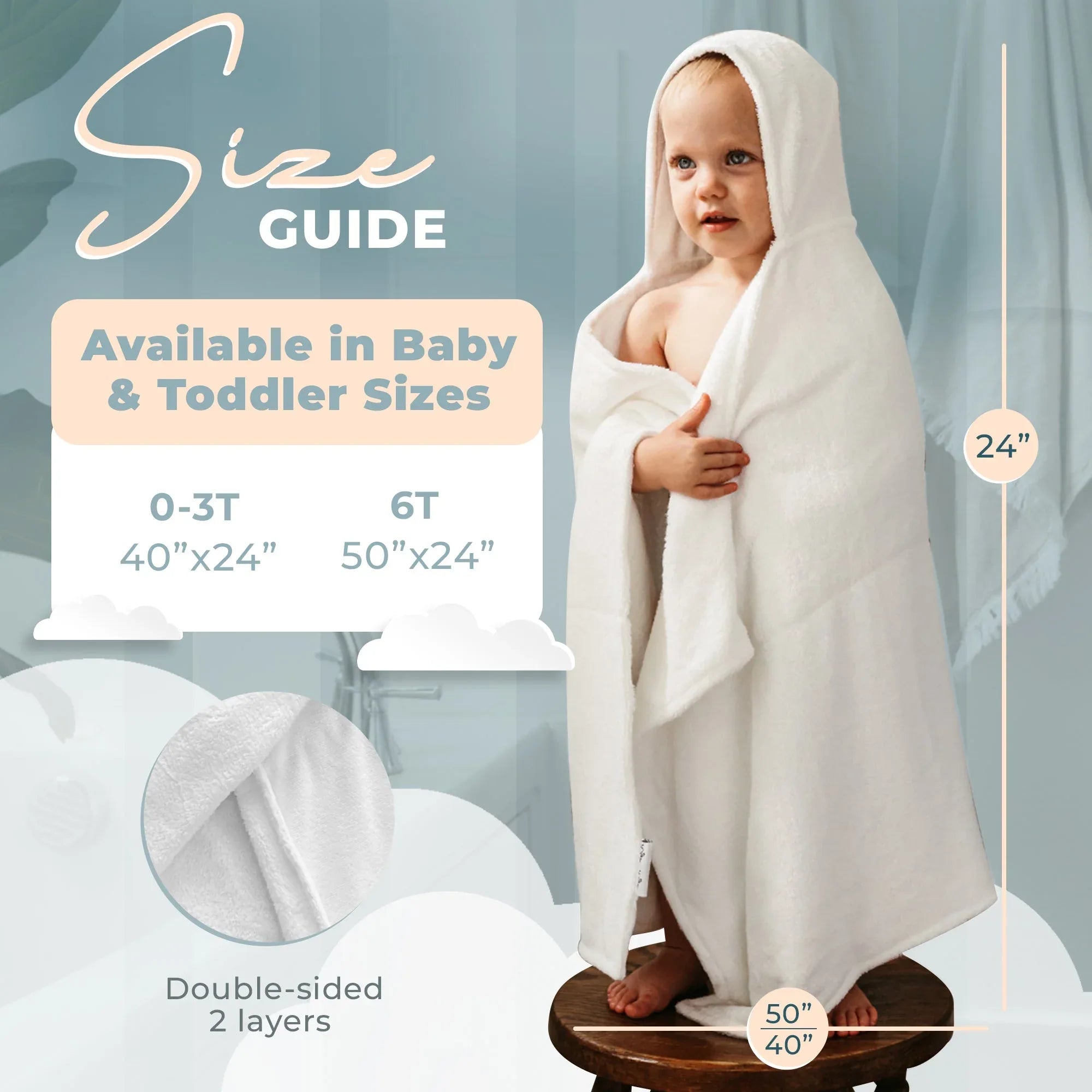 Bamboo Hooded Towel - BIG FRENCHIES