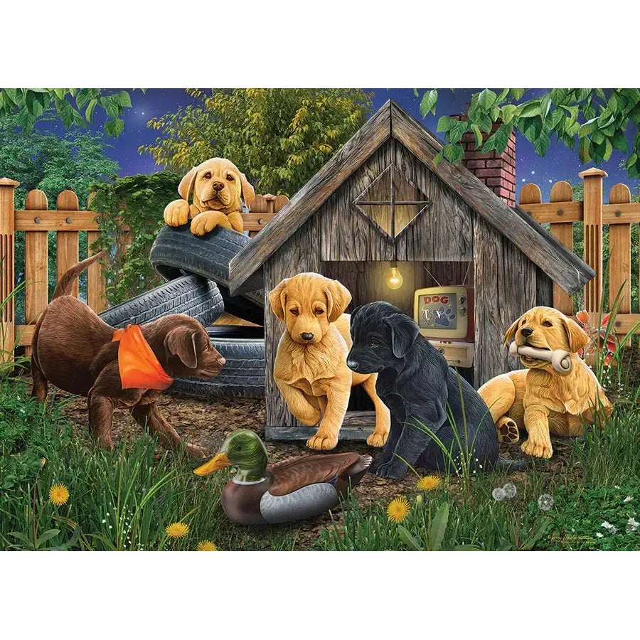 In the Doghouse 1000 Piece Jigsaw Puzzle Cobble Hill