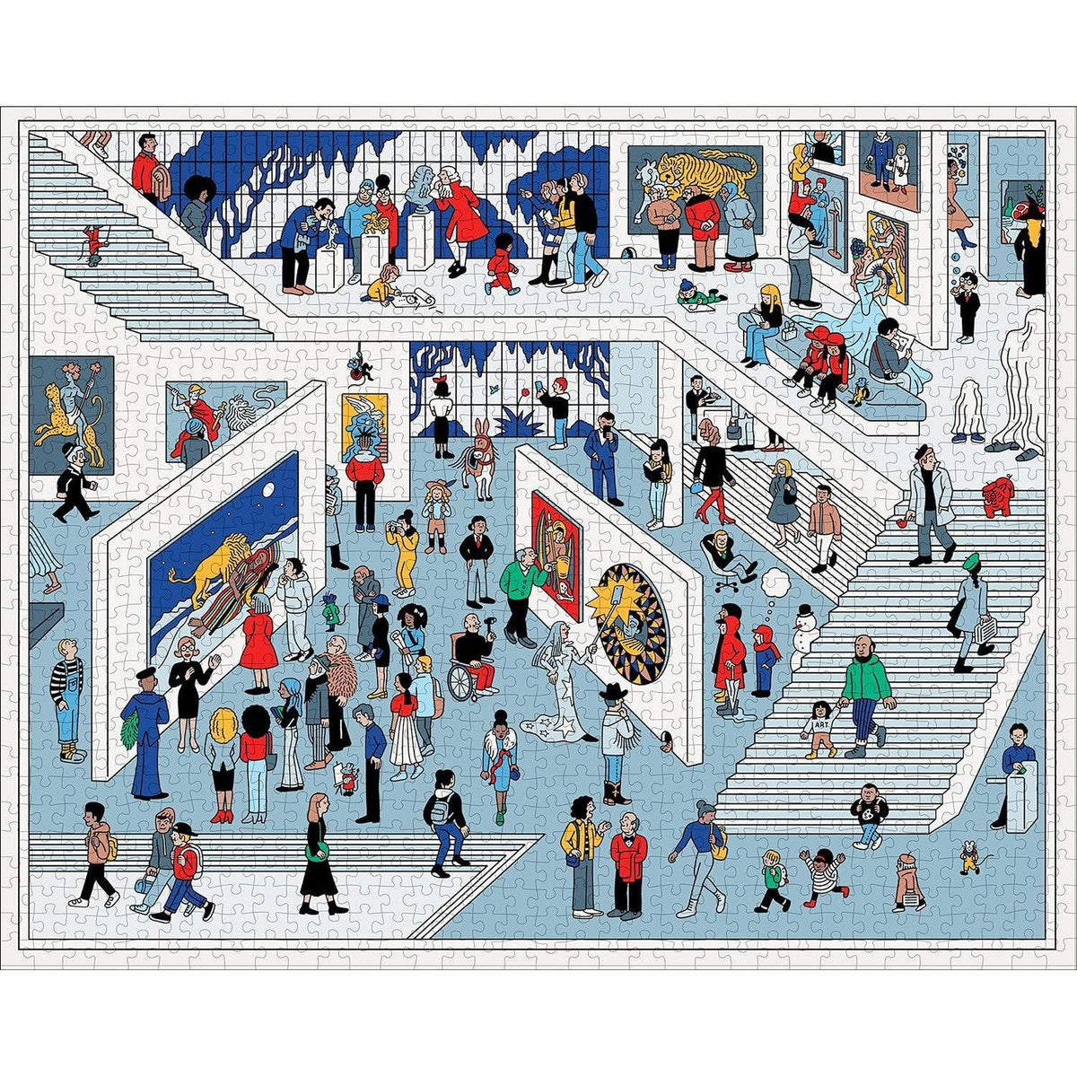 In the Museum 1000 Piece Jigsaw Puzzle PA Press - BIG FRENCHIES