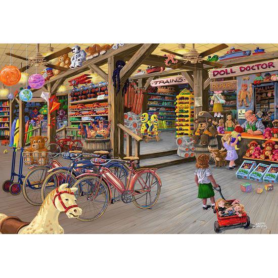 In the Toyshop 1000 Piece Wood Jigsaw Puzzle Wooden City - BIG FRENCHIES