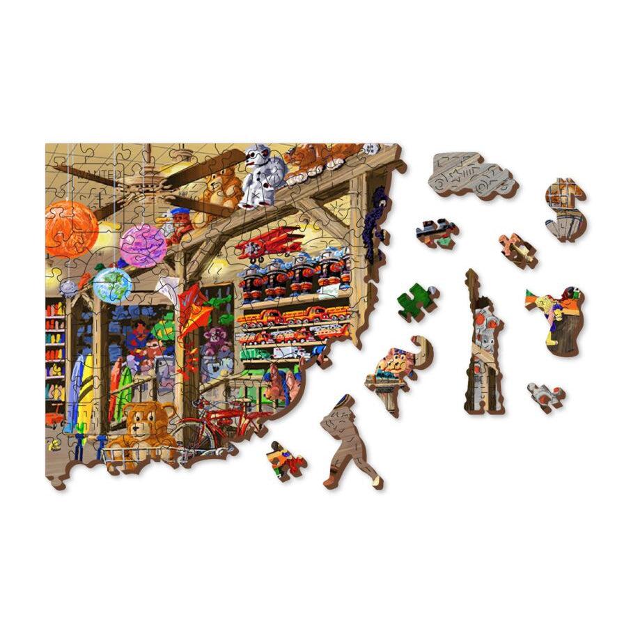 In the Toyshop 400 Piece Wood Jigsaw Puzzle Wooden City
