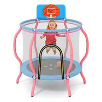 Kids Trampoline Indoor & Outdoor Pumpkin Trampoline-Pink