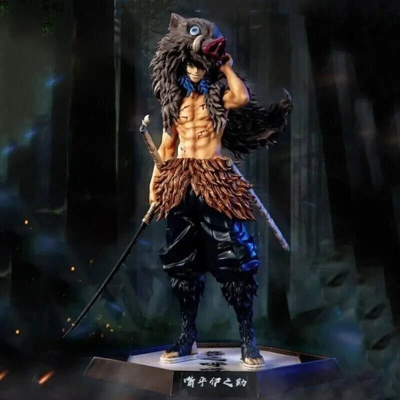 Inosuke Hashibira Action Figure, Demon Slayer Kimetsu No Yaiba Anime Figurines Statues
