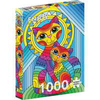 Inseparable Cat & Kitten 1000 Piece Jigsaw Puzzle Enjoy