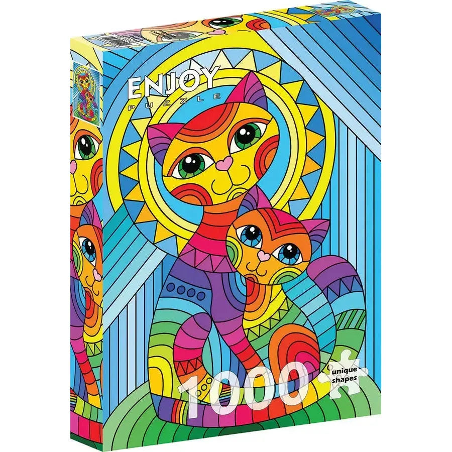 Inseparable Cat & Kitten 1000 Piece Jigsaw Puzzle Enjoy
