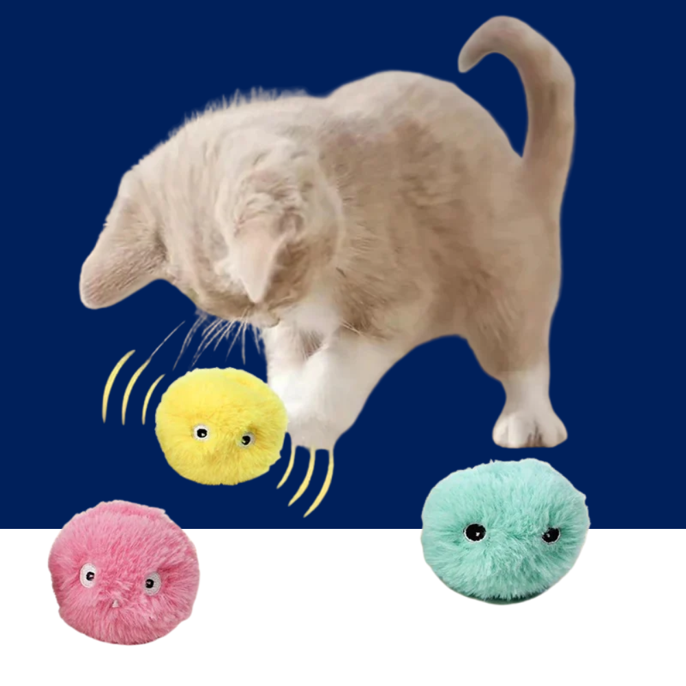 Interactive Ball Smart Cat Toys – Plush Electric Catnip Training Toy - BIG FRENCHIES