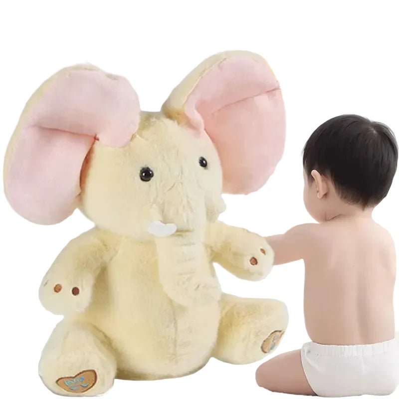 MEACAOFG Peekaboo Baby Bear Toy - Interactive Hide & Seek Plush Toy for Infants