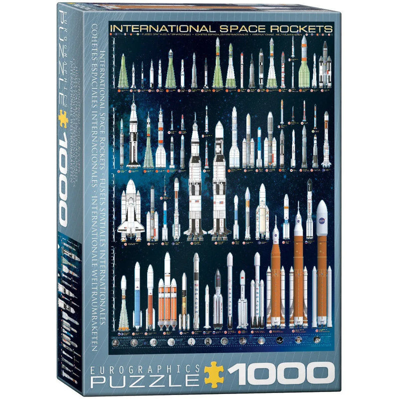 International Space Rockets 1000 Piece Jigsaw Puzzle Eurographics - BIG FRENCHIES