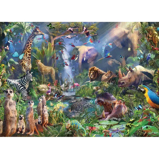 Into the Jungle 1000 Piece Jigsaw Puzzle Cobble Hill - BIG FRENCHIES