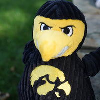 NCAA University of Iowa - Herky the Hawk Knottie® Plush Dog Toy - BIG FRENCHIES