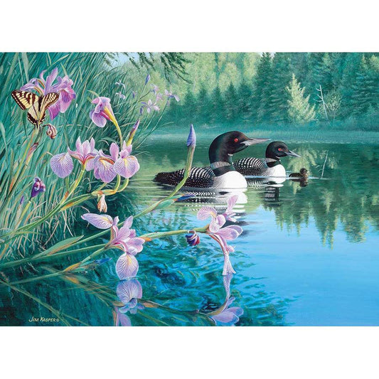 Iris Cove Loons 500 Piece Jigsaw Puzzle Cobble Hill - BIG FRENCHIES