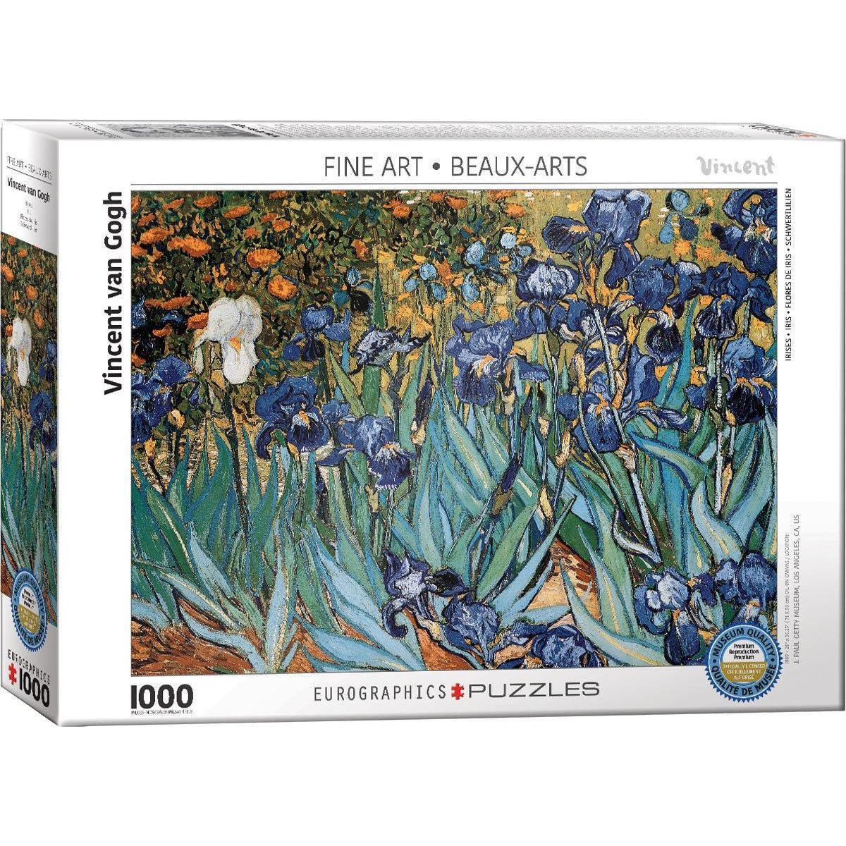 Irises by Vincent van Gogh 1000 Piece Jigsaw Puzzle Eurographics - BIG FRENCHIES