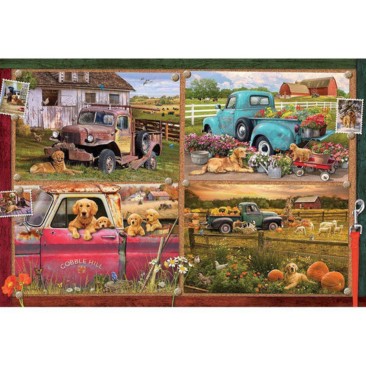 It's a Dog's Life 2000 Piece Jigsaw Puzzle Cobble Hill - BIG FRENCHIES