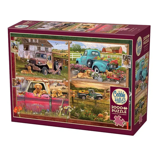 It's a Dog's Life 2000 Piece Jigsaw Puzzle Cobble Hill - BIG FRENCHIES