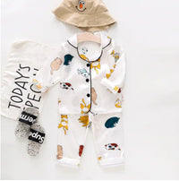 IENENS Girls' Long-Sleeved Pajama Set (Ages 1-4) - # BAAA81810022