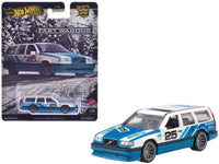 Volvo 850 Estate Wagon #25 Blue and White "Fast Wagons" Series Diecast Model Car by Hot Wheels