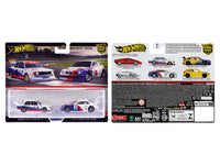 BMW 320 Group 5 #12 White with Stripes and 2001 BMW M3 GTR #3 White with Stripes "Car Culture" Set of 2 Cars Diecast Model Cars by Hot Wheels