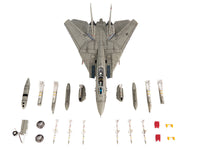 Grumman F-14A Tomcat Fighter Aircraft "VF-41 Black Aces USS Nimitz Gulf of Sidra" (1981) United States Navy 1/72 Diecast Model by JC Wings