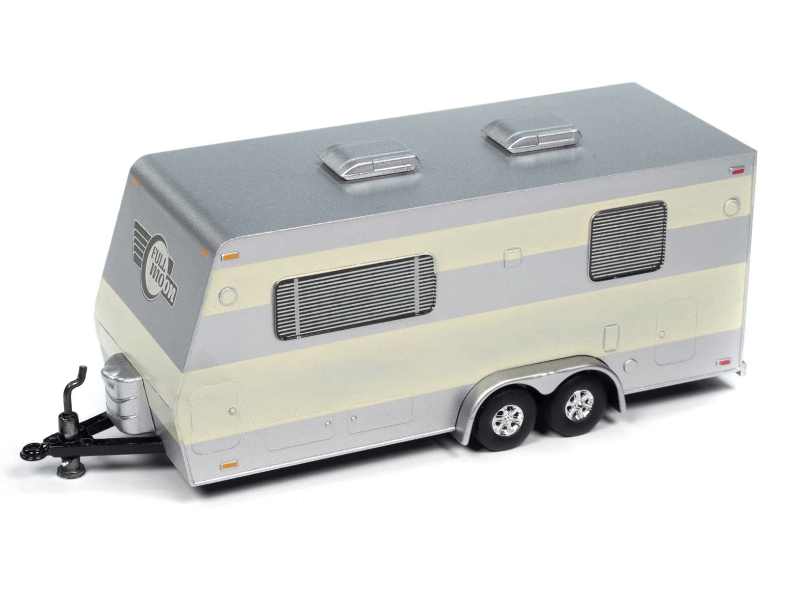 1953 Buick Super Cream with Travel Trailer Limited Edition "Tow & Go" Series 1/64 Diecast Model Car by Johnny Lightning