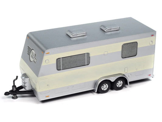 1953 Buick Super Cream with Travel Trailer Limited Edition "Tow & Go" Series 1/64 Diecast Model Car by Johnny Lightning