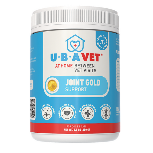 UBAVET Joint Gold Support Powder for Dogs & Cats – 8.8 oz / 250 g - BIG FRENCHIES
