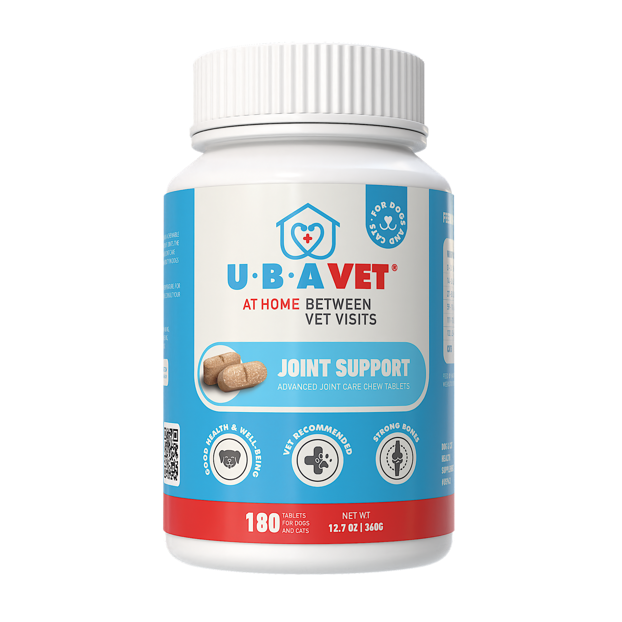 UBAVET Joint Support Advanced Joint Care Chew Tablets for Dogs & Cats - BIG FRENCHIES