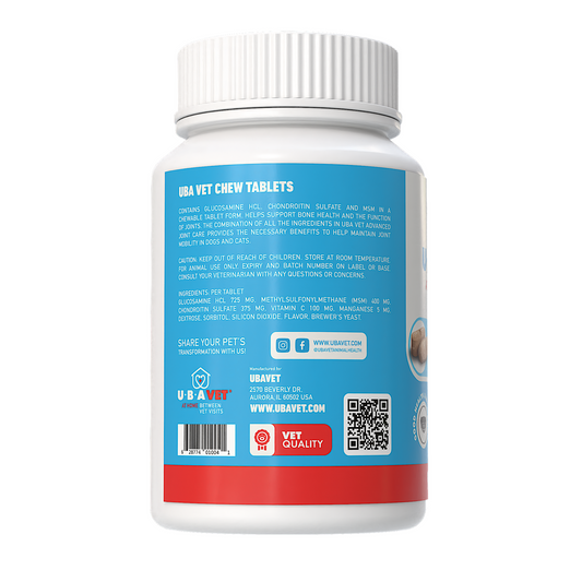 UBAVET Joint Support Advanced Joint Care Chew Tablets for Dogs & Cats - BIG FRENCHIES