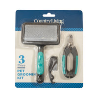 Country Living All-in-One 3-Piece Dog Grooming Kit for a Healthy and Well-Groomed Pet - BIG FRENCHIES