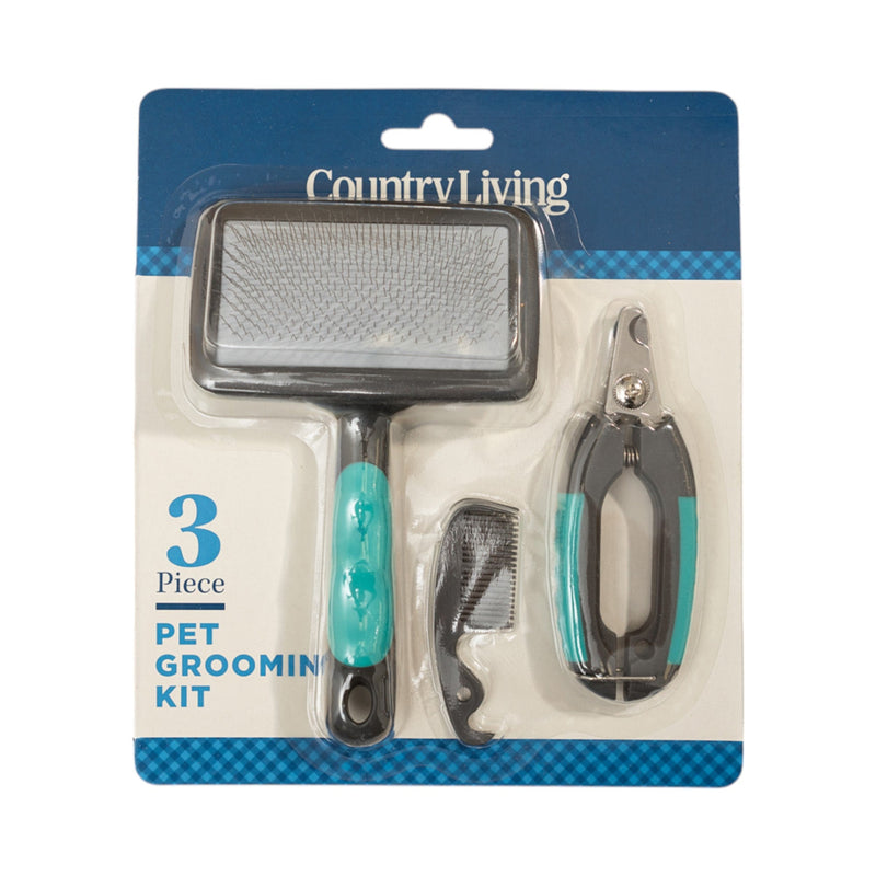 Country Living All-in-One 3-Piece Dog Grooming Kit for a Healthy and Well-Groomed Pet - BIG FRENCHIES