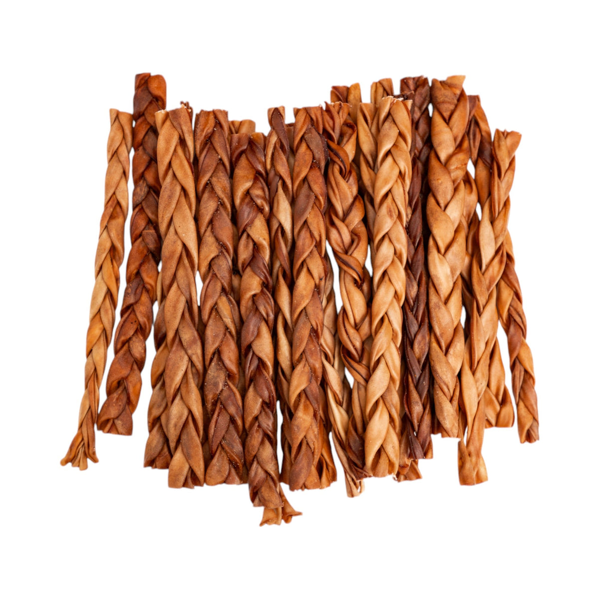 All-Natural Braided Collagen Stick Dog Treats, Supports Joint, Skin & Coat Health – 12-Inch Standard (25/Case) - BIG FRENCHIES