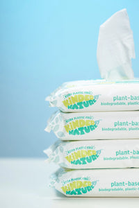 Kinder by Nature 100% Biodegradable Plant-Based Baby Wipes - 672 Count (12 packs of 56 wipes) - BIG FRENCHIES