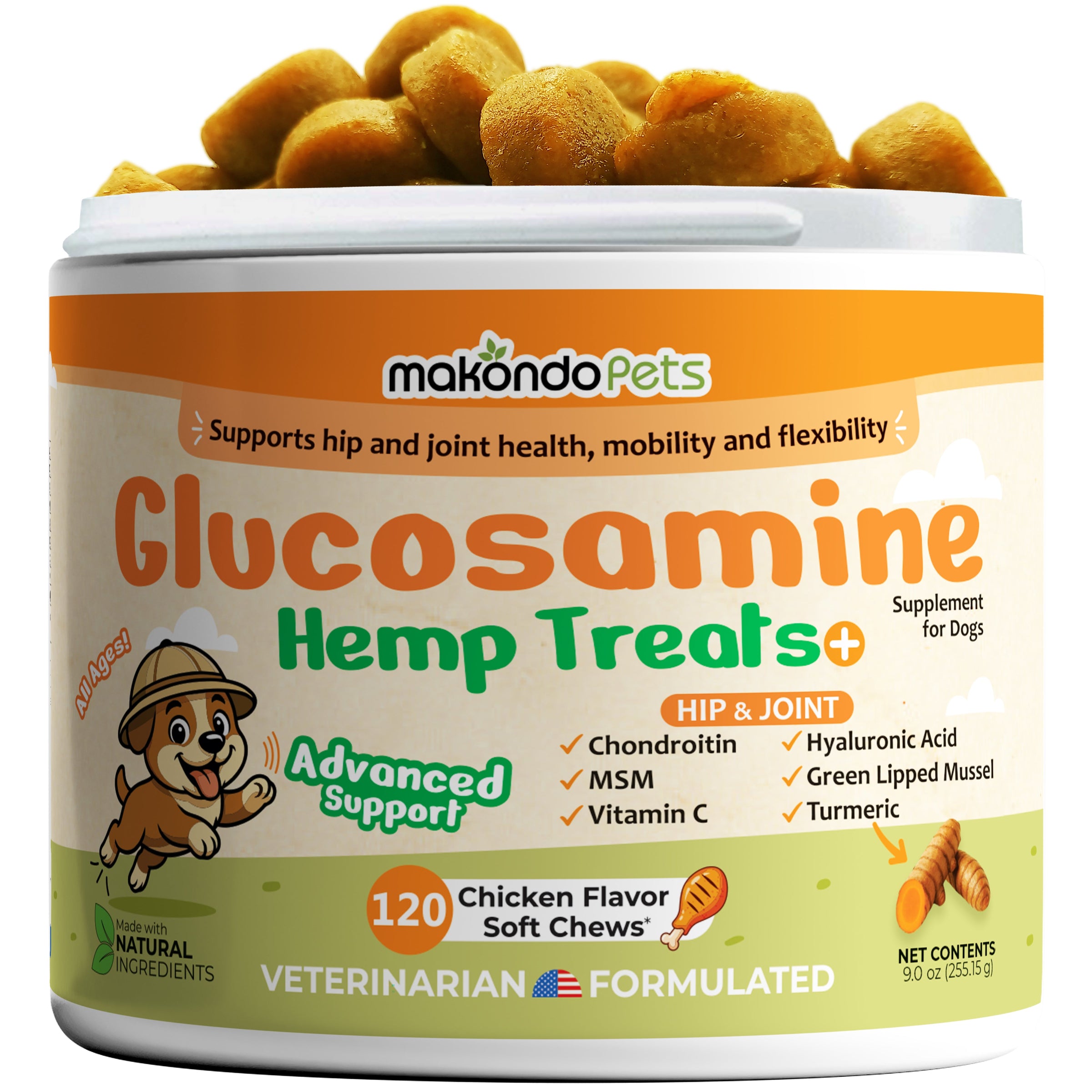 Glucosamine for Dogs - 120 Soft Chews - BIG FRENCHIES