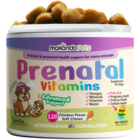 Dog Prenatal Vitamins - 120 Soft Chews - BIG FRENCHIES
