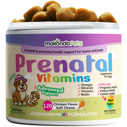 Dog Prenatal Vitamins - 120 Soft Chews - BIG FRENCHIES