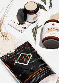 Calcium Bentonite Clay Face Mask - Ready-to-Use, Pure Spring Water