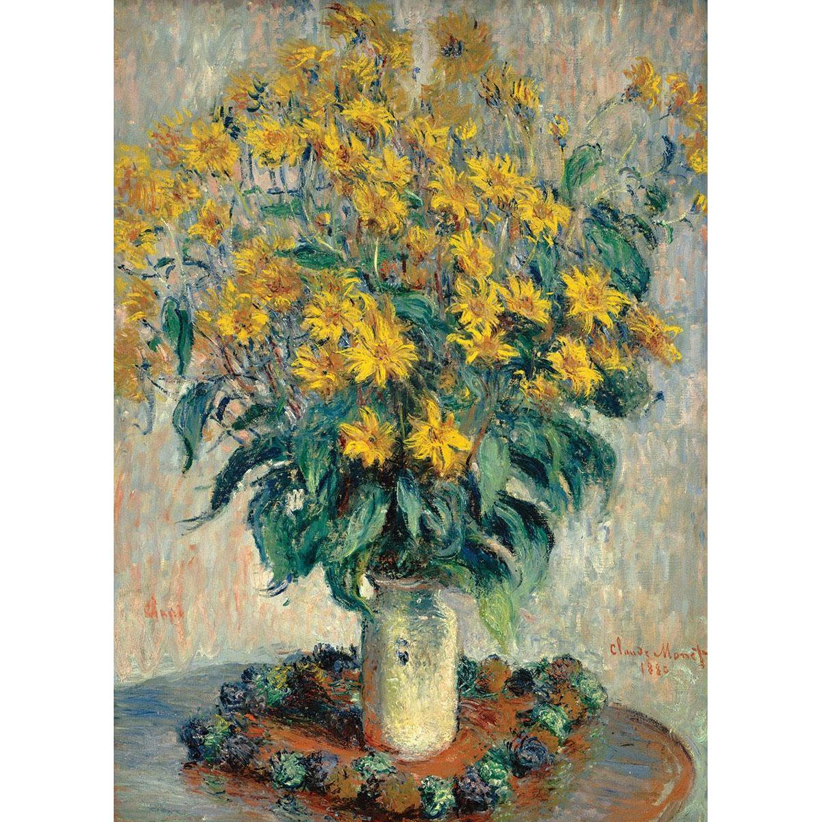 Jerusalem Artichoke Flowers by Monet 1000 Piece Jigsaw Puzzle Eurographics