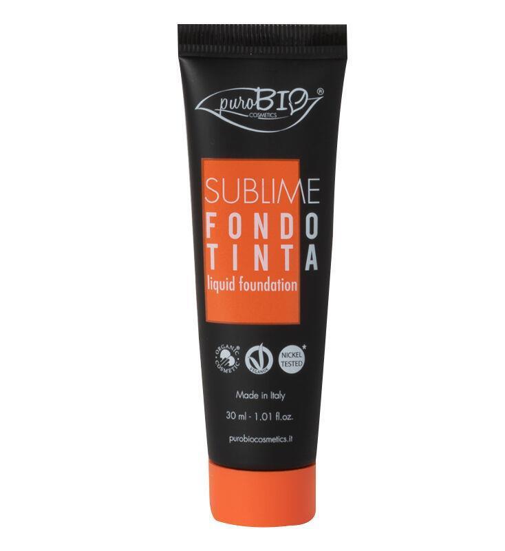 PuroBio Vegan Liquid Foundation - Sublime Likit Foundation - Natural Coverage, Silicone-Free, Organic Aloe Vera