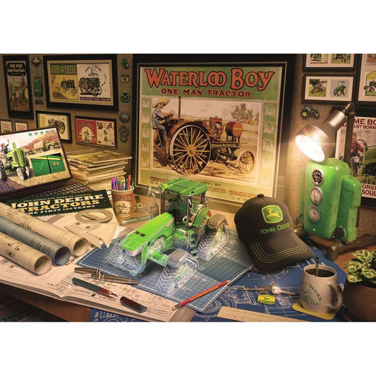 John Deere Work Desk 500 Piece Jigsaw Puzzle Ravensburger - BIG FRENCHIES