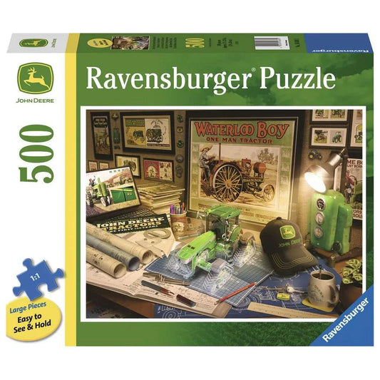 John Deere Work Desk 500 Piece Jigsaw Puzzle Ravensburger - BIG FRENCHIES