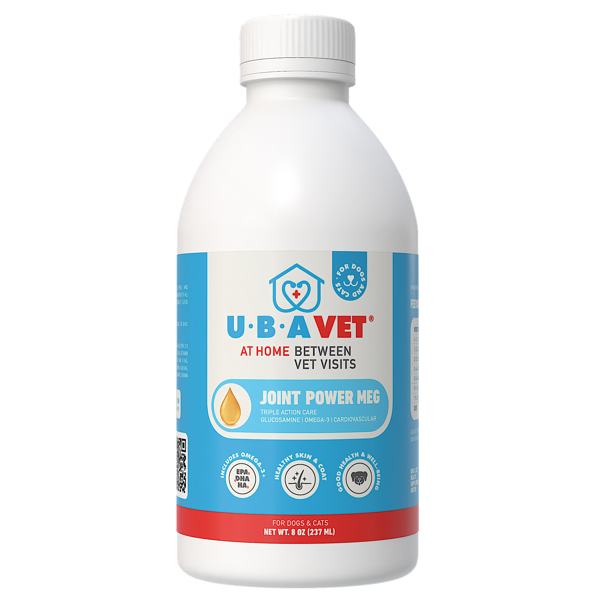 UBAVET Joint Power MEG Maximum Joint Support Liquid for Dogs & Cats - BIG FRENCHIES