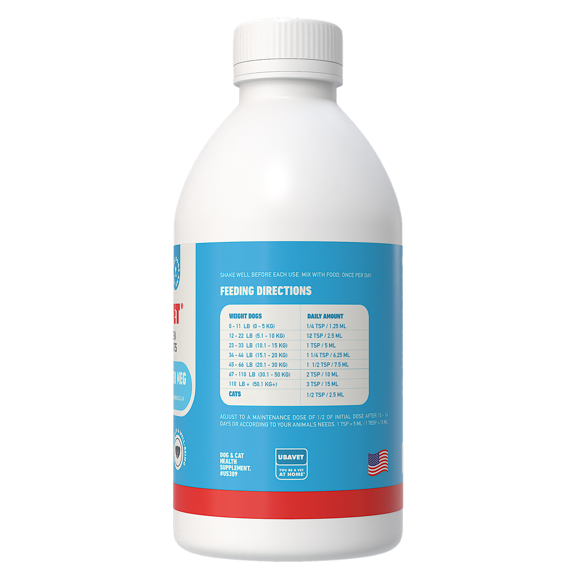 UBAVET Joint Power MEG Maximum Joint Support Liquid for Dogs & Cats - BIG FRENCHIES