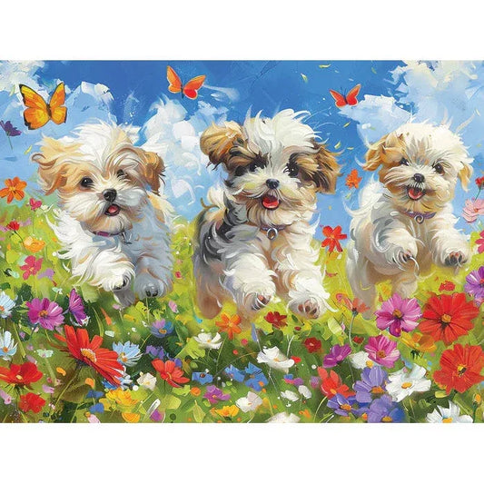 Joy 275 Large Piece Jigsaw Puzzle Cobble Hill - BIG FRENCHIES