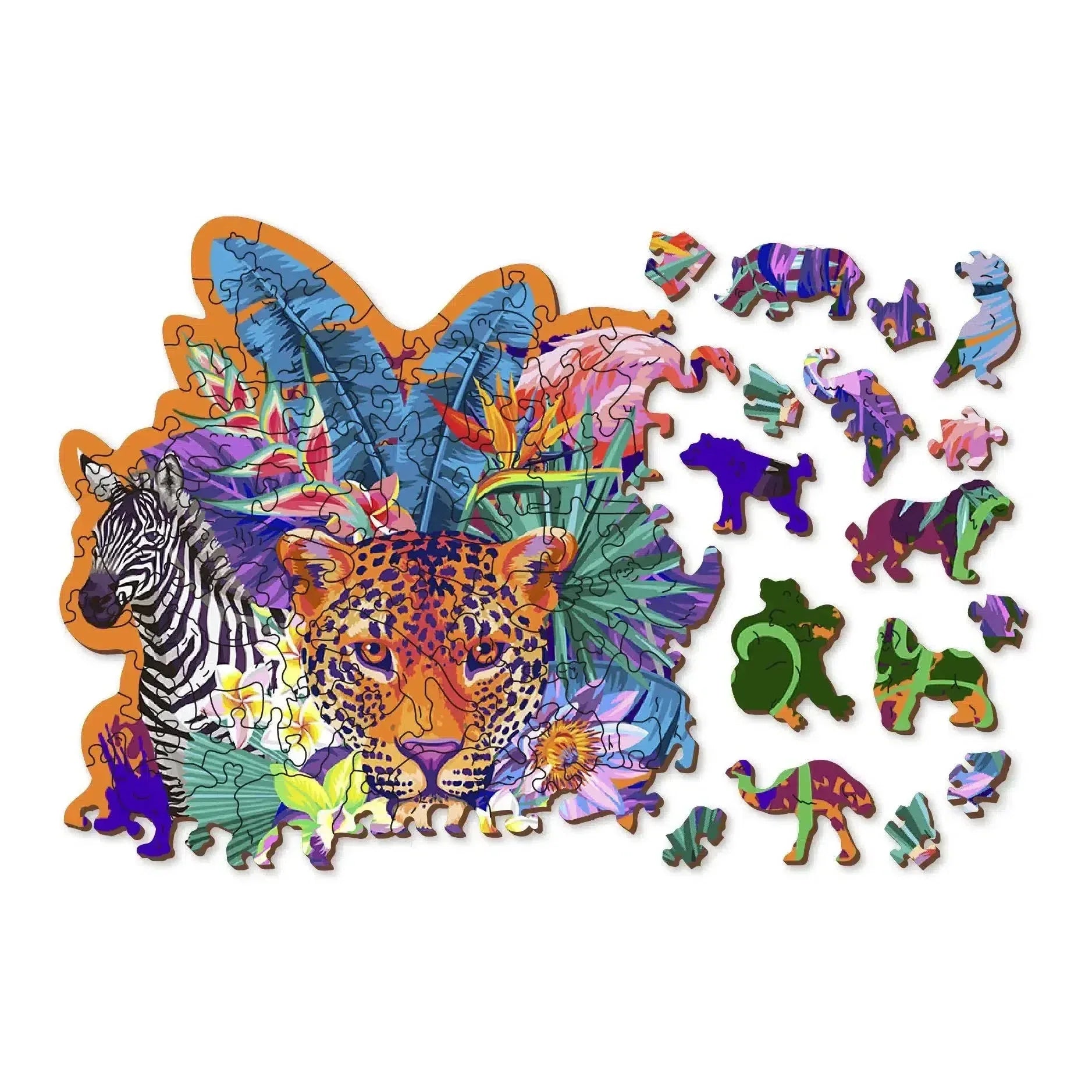 Jungle 155 Piece Wood Jigsaw Puzzle Wooden City - BIG FRENCHIES