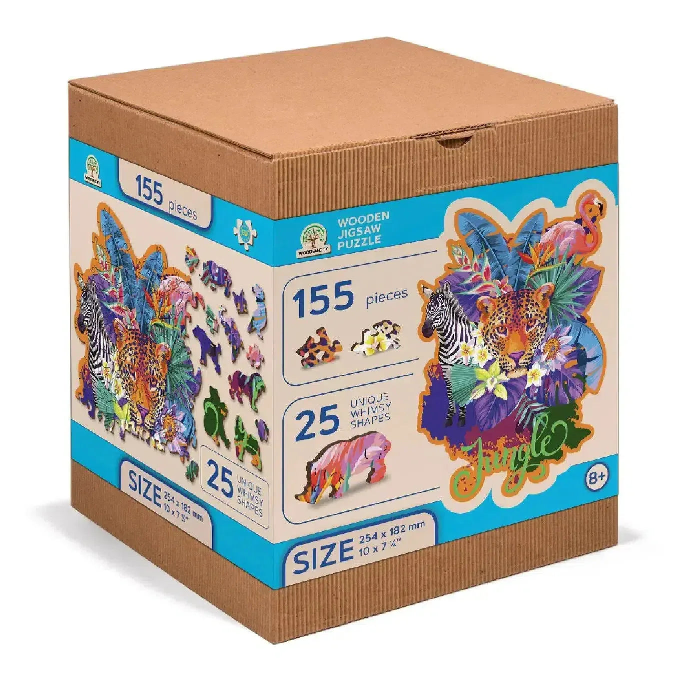 Jungle 155 Piece Wood Jigsaw Puzzle Wooden City - BIG FRENCHIES