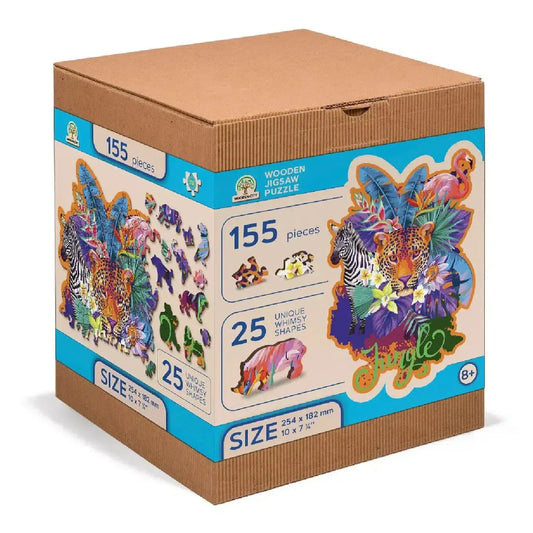 Jungle 155 Piece Wood Jigsaw Puzzle Wooden City - BIG FRENCHIES