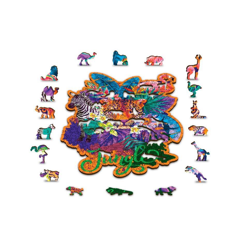 Jungle 300 Piece Wood Jigsaw Puzzle Wooden City - BIG FRENCHIES