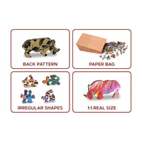 Jungle 300 Piece Wood Jigsaw Puzzle Wooden City