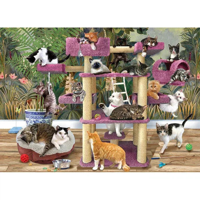 Jungle Cats 500 Piece Jigsaw Puzzle Cobble Hill - BIG FRENCHIES